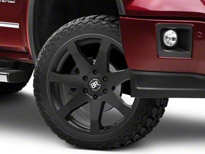 Black Rhino Mozambique Matte Black 6-Lug Wheel; 22x9.5; 25mm Offset (14-18 Sierra 1500)