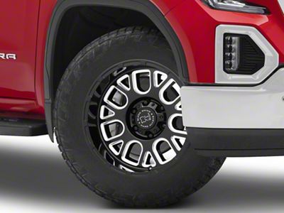Black Rhino Pismo Gloss Black Milled 6-Lug Wheel; 20x9.5; 6mm Offset (19-25 Sierra 1500)