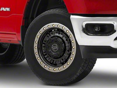 Black Rhino Abrams Gloss Gunblack with Machined Dark Tint 6-Lug Wheel; 18x9.5; -18mm Offset (19-25 RAM 1500)