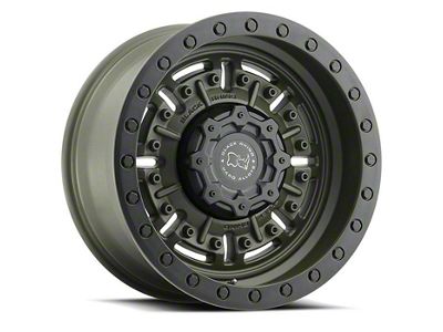 Black Rhino Abrams Olive Drab Green 6-Lug Wheel; 18x9.5; 12mm Offset (19-25 RAM 1500)