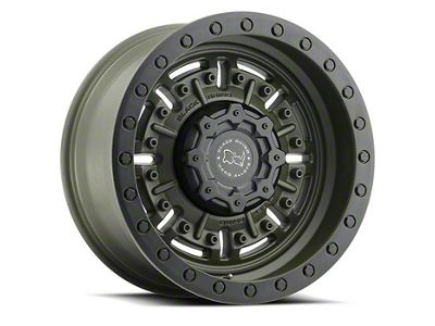 Black Rhino Abrams Olive Drab Green 6-Lug Wheel; 18x9.5; 12mm Offset (19-24 RAM 1500)