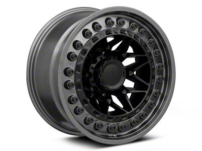 Black Rhino Alpha Matte Black with Gunmetal Lip 8-Lug Wheel; 20x10; -18mm Offset (06-08 RAM 1500 Mega Cab)
