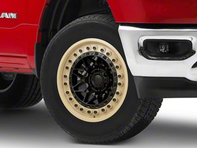 Black Rhino Alpha Matte Black with Sand Lip 6-Lug Wheel; 18x9; 0mm Offset (19-25 RAM 1500)