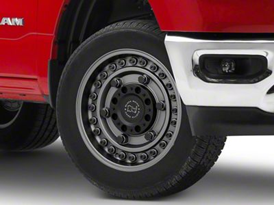 Black Rhino Armory Matte Gunblack 6-Lug Wheel; 20x12; -44mm Offset (19-25 RAM 1500)