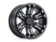 Black Rhino Asagai Matte Black and Machined with Stainless Bolts 5-Lug Wheel; 17x8.5; 0mm Offset (02-08 RAM 1500, Excluding Mega Cab)