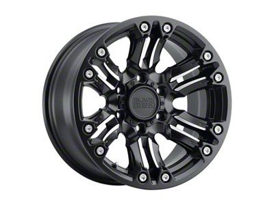 Black Rhino Asagai Matte Black Machined with Stainless Bolts 6-Lug Wheel; 18x9.5; -18mm Offset (19-24 RAM 1500)