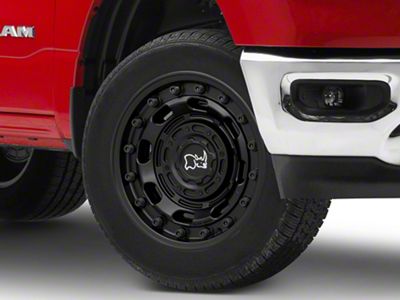 Black Rhino Atlas Matte Black 6-Lug Wheel; 20x10; -18mm Offset (19-25 RAM 1500)