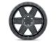 Black Rhino Attica Matte Black with Black Ring 5-Lug Wheel; 17x9; 0mm Offset (02-08 RAM 1500, Excluding Mega Cab)