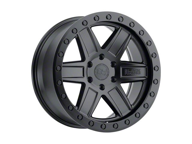 Black Rhino Attica Matte Black 5-Lug Wheel; 17x9; 0mm Offset (09-18 RAM 1500)