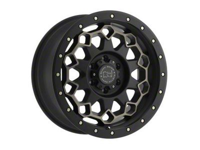 Black Rhino Diamante Matte Black Machined with Dark Matte Tint 5-Lug Wheel; 20x9; 0mm Offset (09-18 RAM 1500)