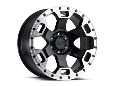 Black Rhino Gauntlet Gloss Black Machined 6-Lug Wheel; 18x9; -18mm Offset (19-25 RAM 1500)