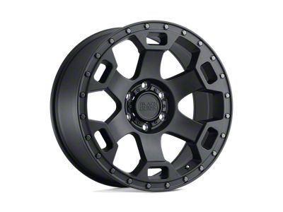 Black Rhino Gauntlet Semi Gloss Black with Gunmetal Bolts 5-Lug Wheel; 17x8.5; 0mm Offset (02-08 RAM 1500, Excluding Mega Cab)