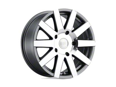 Black Rhino Journey Gloss Gunmetal with Mirror-Cut Face 6-Lug Wheel; 18x8; 48mm Offset (19-24 RAM 1500)