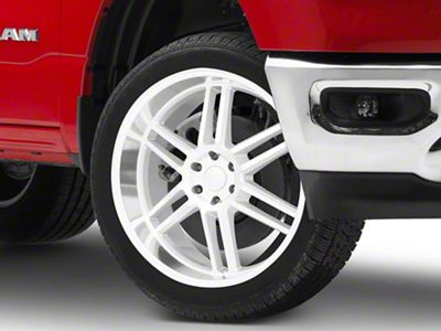 Black Rhino Katavi Silver 6-Lug Wheel; 22x10; 10mm Offset (19-25 RAM 1500)