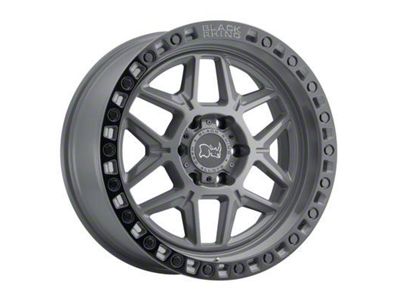 Black Rhino Kelso Battleship Gray with Black Ring 5-Lug Wheel; 20x9; 0mm Offset (09-18 RAM 1500)