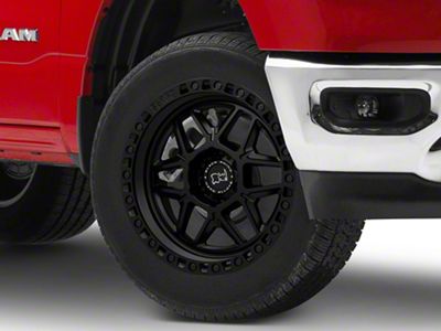 Black Rhino Kelso Matte Black 6-Lug Wheel; 20x9; -12mm Offset (19-24 RAM 1500)