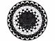 Black Rhino Labyrinth Gloss Black Machined 8-Lug Wheel; 17x9.5; -18mm Offset (06-08 RAM 1500 Mega Cab)
