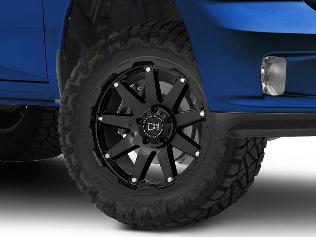 Black Rhino Oceano Gloss Gunblack with Stainless Bolts 6-Lug Wheel; 20x9.5; 12mm Offset (19-24 RAM 1500)