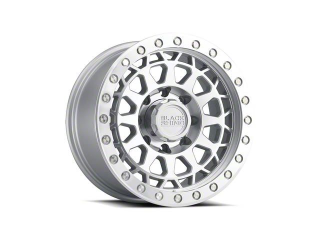 Black Rhino Primm Silver Machined 8-Lug Wheel; 17x9; 0mm Offset (06-08 RAM 1500 Mega Cab)