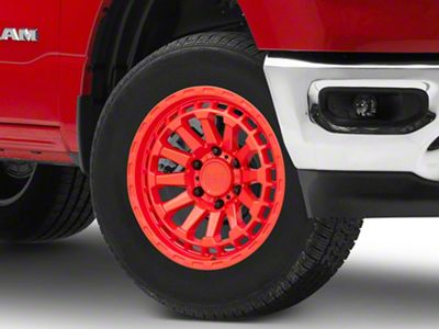 Black Rhino Raid Gloss Red 6-Lug Wheel; 18x9.5; -18mm Offset (19-25 RAM 1500)
