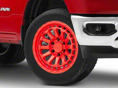 Black Rhino Raid Gloss Red 6-Lug Wheel; 20x9.5; 12mm Offset (19-25 RAM 1500)