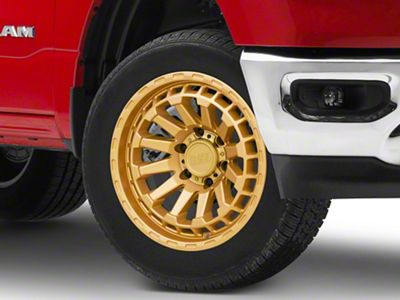 Black Rhino Raid Gold 6-Lug Wheel; 20x9.5; 12mm Offset (19-25 RAM 1500)