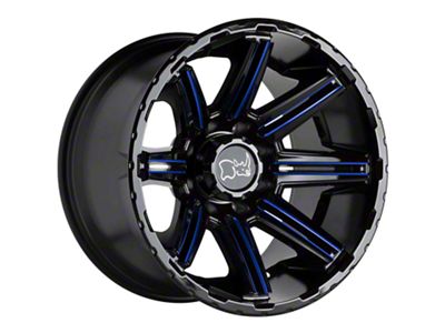 Black Rhino Rampage Gloss Black with Red Inner Lip 6-Lug Wheel; 20x9.5; -18mm Offset (19-25 RAM 1500)