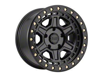 Black Rhino Reno Matte Black 5-Lug Wheel; 17x9; 0mm Offset (09-18 RAM 1500)
