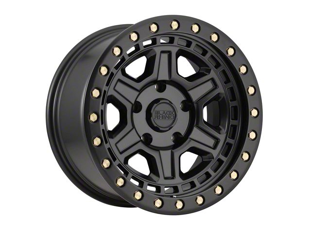 Black Rhino Reno Matte Black 5-Lug Wheel; 17x9; 0mm Offset (09-18 RAM 1500)