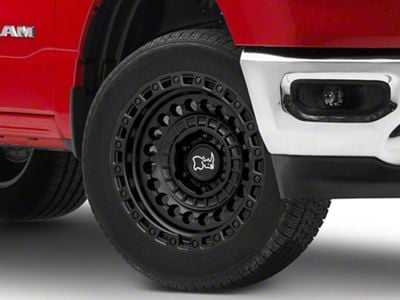Black Rhino Sentinel Matte Black 6-Lug Wheel; 20x9.5; -18mm Offset (19-25 RAM 1500)