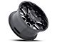 Black Rhino Sierra Gloss Black with Milled Spokes 8-Lug Wheel; 17x9; 12mm Offset (06-08 RAM 1500 Mega Cab)