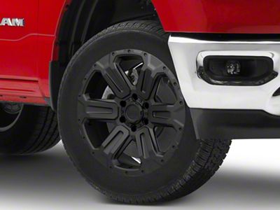 Black Rhino Wanaka Matte Black 6-Lug Wheel; 20x9; 12mm Offset (19-25 RAM 1500)