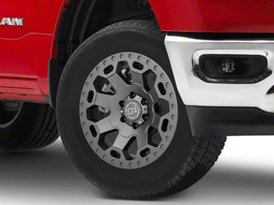 Black Rhino Warlord Matte Gunmetal 6-Lug Wheel; 18x8; 35mm Offset (19-25 RAM 1500)