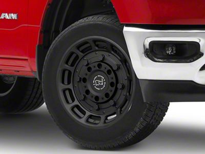 Black Rhino Warthog Matte Black 6-Lug Wheel; 20x9.5; -18mm Offset (19-25 RAM 1500)