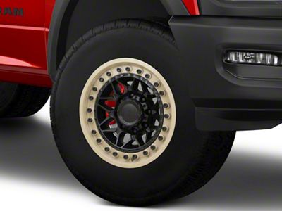 Black Rhino Alpha Matte Black With Sand Lip 8-Lug Wheel; 18x9; 20mm Offset (19-24 RAM 2500)