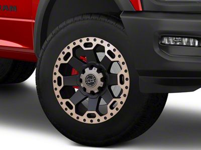 Black Rhino Warlord Matte Black with Machined Dark Tint 8-Lug Wheel; 20x9; 12mm Offset (19-24 RAM 3500 SRW)