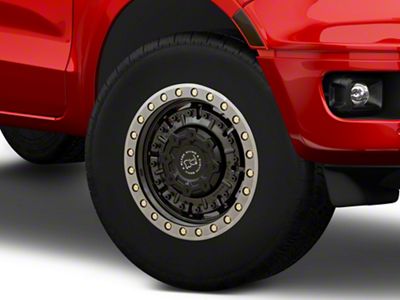 Black Rhino Abrams Gloss Gunblack with Machined Dark Tint 6-Lug Wheel; 17x8.5; 0mm Offset (19-23 Ranger)