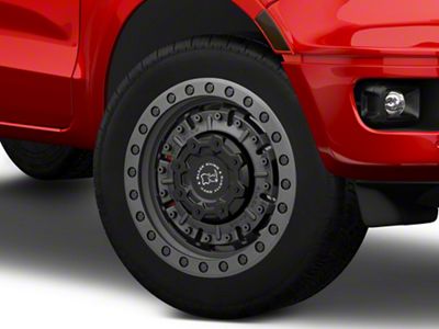 Black Rhino Abrams Textured Matte Gunmetal 6-Lug Wheel; 20x9.5; 12mm Offset (19-23 Ranger)