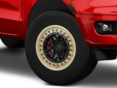Black Rhino Alpha Matte Black with Sand Lip 6-Lug Wheel; 17x9; -12mm Offset (19-23 Ranger)