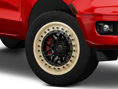 Black Rhino Alpha Matte Black with Sand Lip 6-Lug Wheel; 20x10; -18mm Offset (19-23 Ranger)