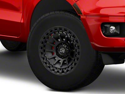 Black Rhino Barrage Matte Black 6-Lug Wheel; 17x8.5; -10mm Offset (19-23 Ranger)