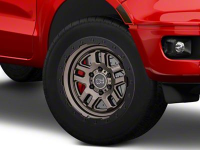 Black Rhino Barstow Matte Bronze with Matte Black Lip 6-Lug Wheel; 20x9.5; 12mm Offset (19-23 Ranger)