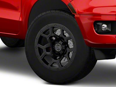 Black Rhino Overland Matte Black 6-Lug Wheel; 18x9.5; 6mm Offset (19-23 Ranger)