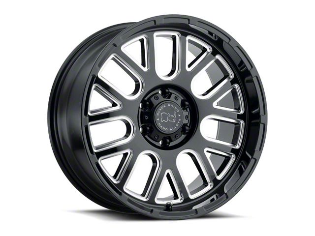 Black Rhino Pismo Gloss Black Milled 6-Lug Wheel; 18x9.5; -18mm Offset (19-23 Ranger)