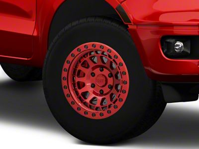 Black Rhino Primm Candy Red with Black Bolts 6-Lug Wheel; 17x9; 0mm Offset (19-23 Ranger)