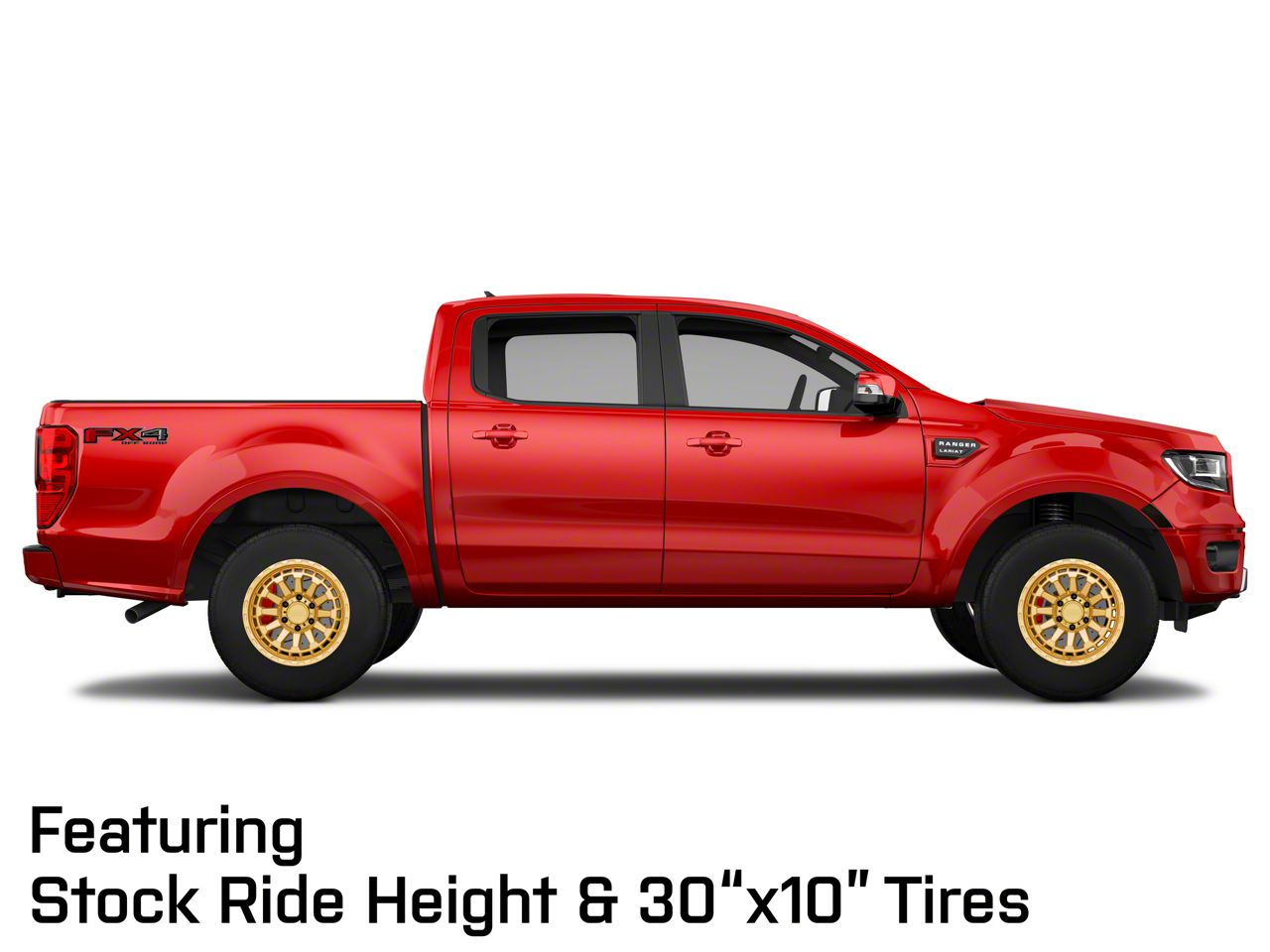 Black Rhino Ranger Raid Gold 6-Lug Wheel; 17x8.5; 0mm Offset