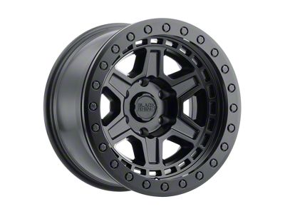 Black Rhino Reno Beadlock Matte Black with Black Bolts 6-Lug Wheel; 17x8.5; 0mm Offset (19-23 Ranger)