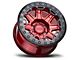 Black Rhino Rift Beadlock Candy Red 6-Lug Wheel; 17x8.5; 0mm Offset (19-23 Ranger)
