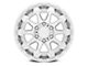 Black Rhino Rotor Gloss Silver 6-Lug Wheel; 18x9; 12mm Offset (19-23 Ranger)