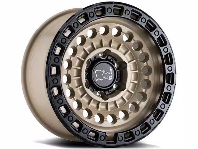 Black Rhino Sentinel Desert Sand with Black Ring 6-Lug Wheel; 17x8.5; -10mm Offset (19-23 Ranger)